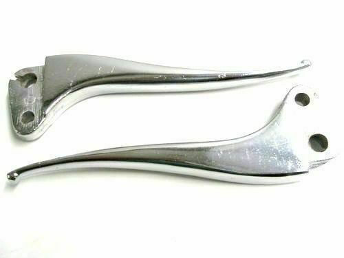 Leviers De Frein Acier Chromé Vélo Vintage – France Années 1950 – Bon état