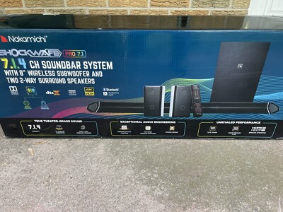 nakamichi sockwave sound bar with subwoofer