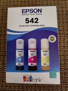 Epson 542 Combo Pack EcoTank Ink. New unopened box. Expiration date: 12/2027.