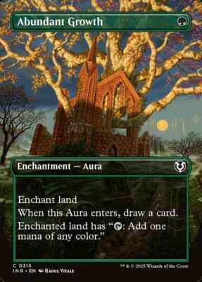 mtg 豊かな成長 英語 1枚 Foil FOIL Abundant Growth - Borderless - MtG Innistrad Remastered - NM