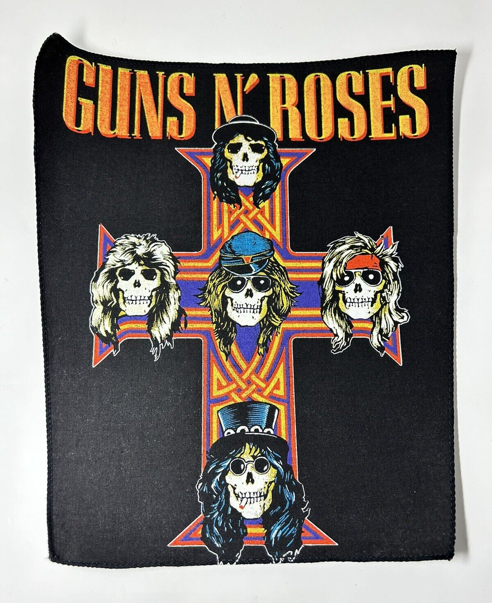 ミュージシャン GUNS N' ROSES VINTAGE BOOTLEG XL GUNS N ROSES Vintage 80's Era BOOTLEG Back Patch 