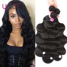 UNice Brazilian Body Wave Bundles Human Hair Weaves Virgin Hair Extensions Wefts