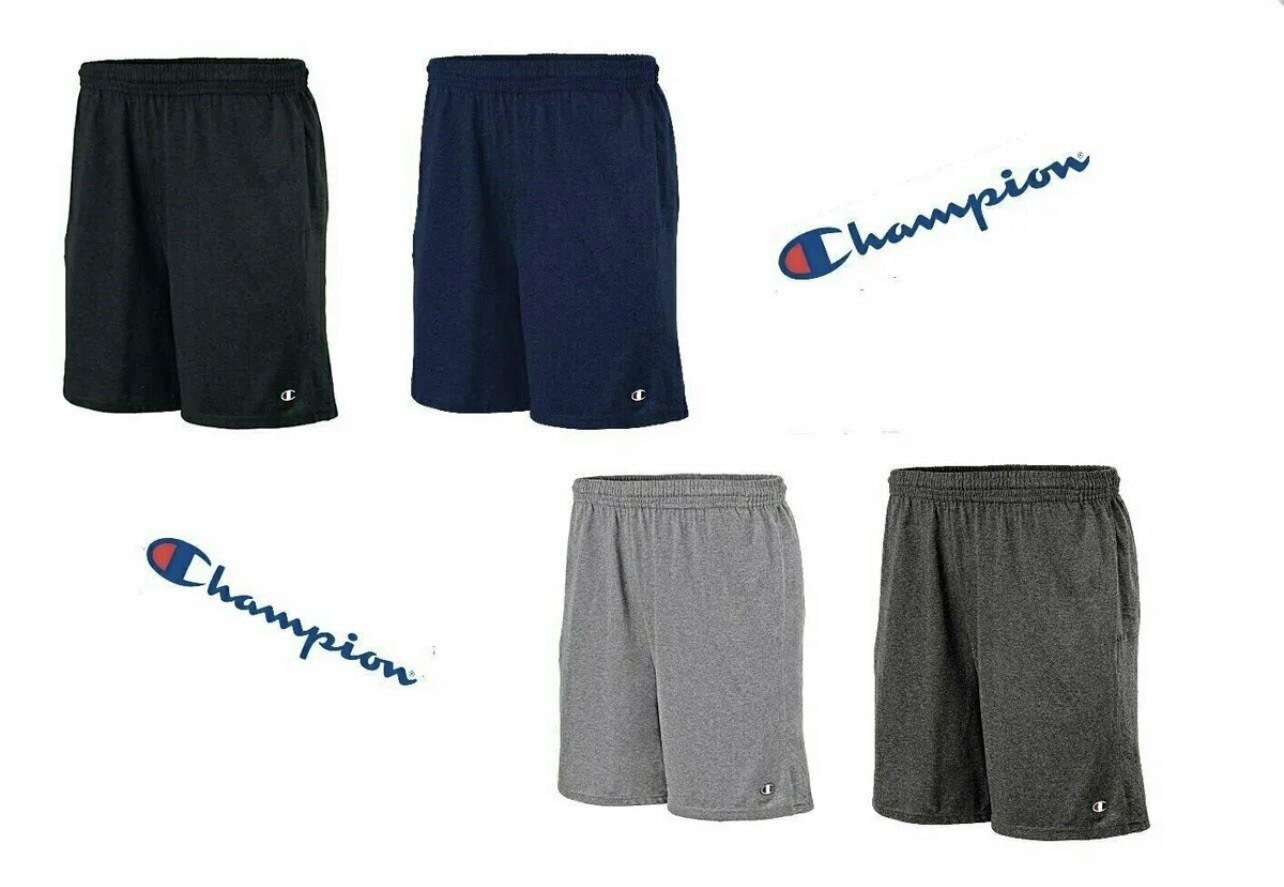 Champion Authentic Men's Soft Fleece Gym Workout Shorts Size 2XL Navy