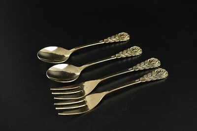 2x Kuchen Besteckset vergoldet Esmeyer - Bild 1 von 3