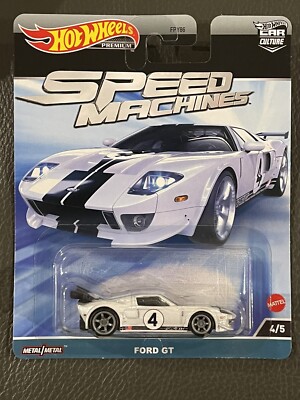 HOT WHEELS PREMIUM Speed Machines FORD GT White Car Culture 4/5 No 4