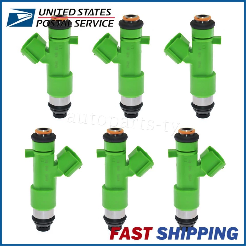Juego de 6 inyectores de combustible para Nissan Quest 2011-2017 INFINITI FX35 3.5L 2009-2012 Foto 3 de 4