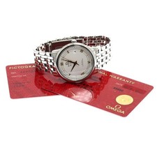 OMEGA DEVILLE PRESTIGE 424.10.37.20.02.002 37mm SS Silver Dial Automatic #C1578