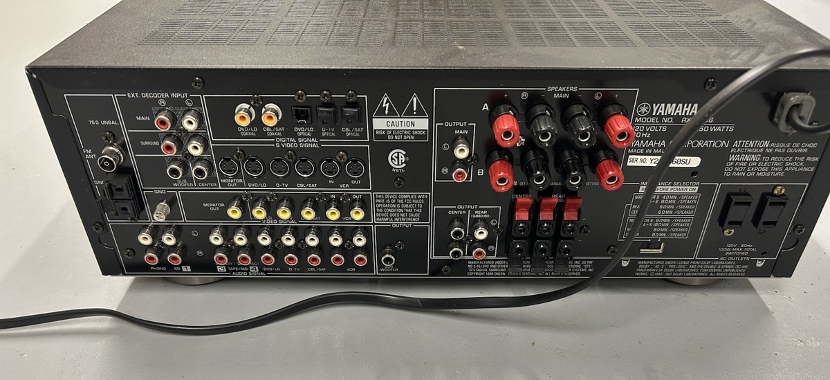 Yamaha Natural Sound AV Receiver RX-V596 Excellent Condition | eBay
