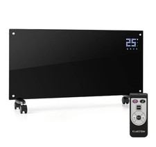 Convector Heater with Thermostat Timer 2000 W 40m² Convection Heater LED Black 