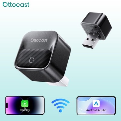 Ottocast Mini Core 5GHz Wireless Adapter for iPhone Android Auto Plug & Play