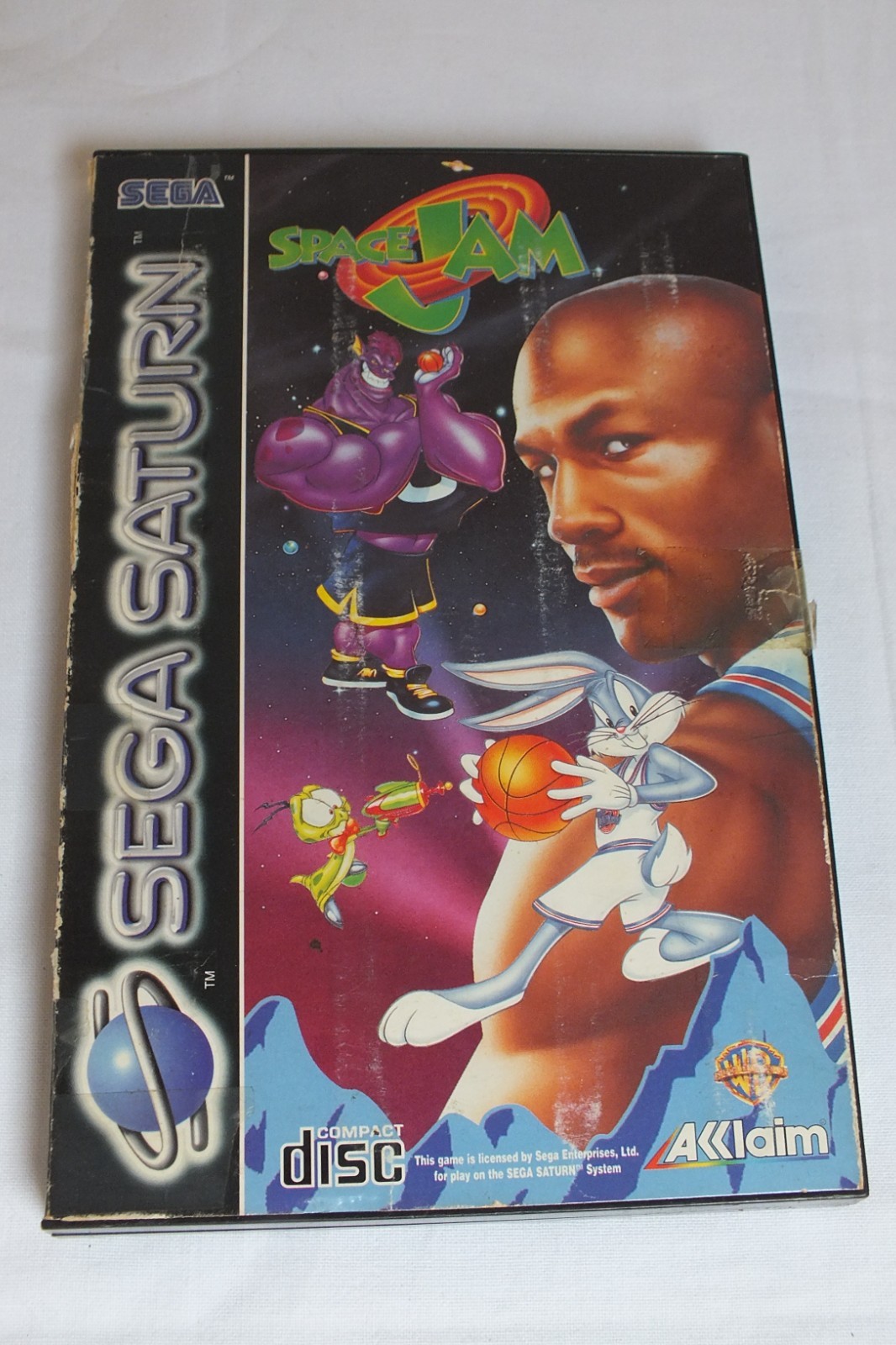 RARE Ancien Jeu SEGA SATURN -- SPACE JAM  -- PAL -- CIB -- 1996