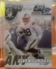 Josh Jacobs 2023 Panini Prestige Any Given Sunday Xtra Points Silver/149 Raiders