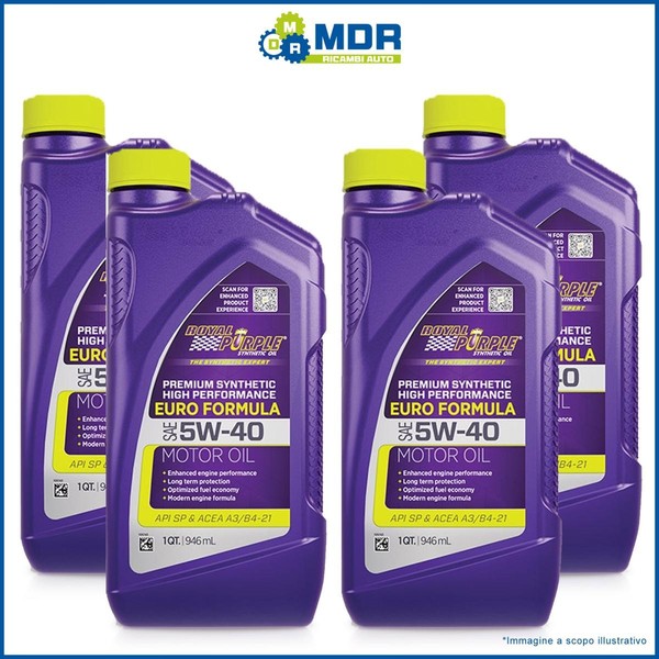 MotoröL Royal Purple Sae 5W40 100% Kunststoff Hoch Leistung 3.76LT- 4Lt-image