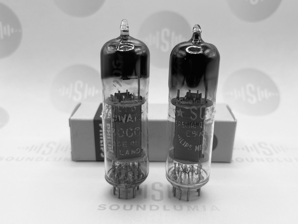 Philips E80CC 6085 D-Foil Getter Pinched Waist Matched Pair