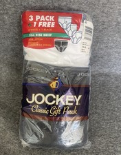 Vintage 2003 Jockey Underwear Full Rise Briefs NOS Sealed Gift Pk Size 40 Cotton