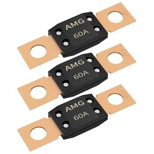 60A MEGA Fuse, High Current Bolt Mount Automotive 60 Amp MEGA/AMG Fuse for Ca...