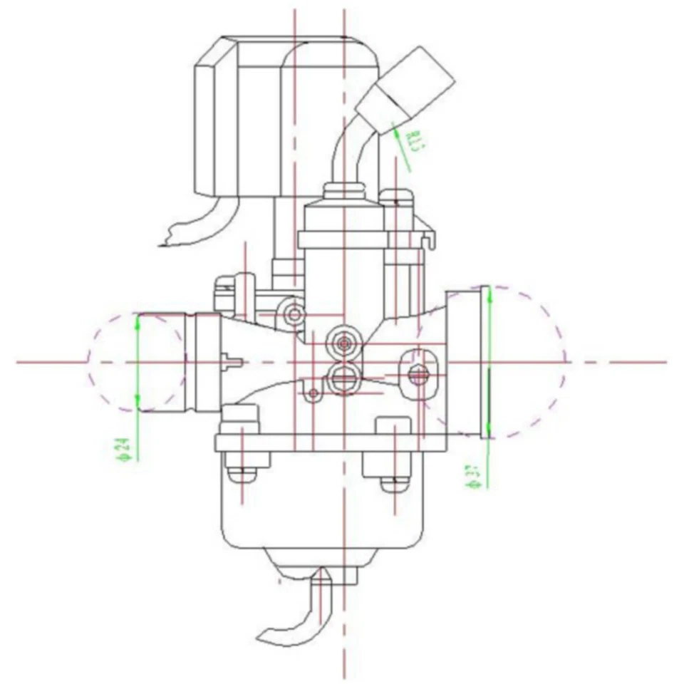 Vergaser Kit Sport-Minarelli, für: CPI liegend Explorer Spin Race GT50 Classic C - Bild 3 von 3