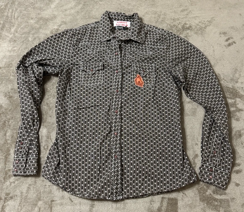 The Texas Chainsaw Massacre Custom Men's Western Shirt Size L by Velvet Familiar Foto 2 de 4