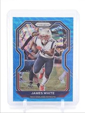 JAMES WHITE 2020 PANINI PRIZM BLUE WAVE NEW ENGLAND PATRIOTS /199 Q5454