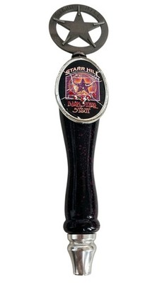 Starr Hill Dark Starr Stout Beer Tap Handle - Metal Star Topper Charlottesville