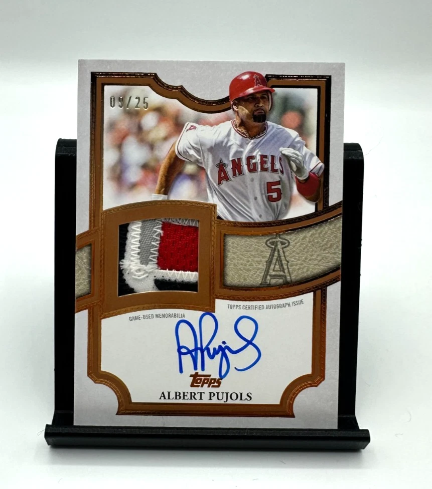 Topps Albert Pujols Baseball Original Autographed Sports Trading