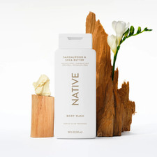 Native Body Wash - Sandalwood  Shea Butter, 18 fl oz 532 mL , White Bottle
