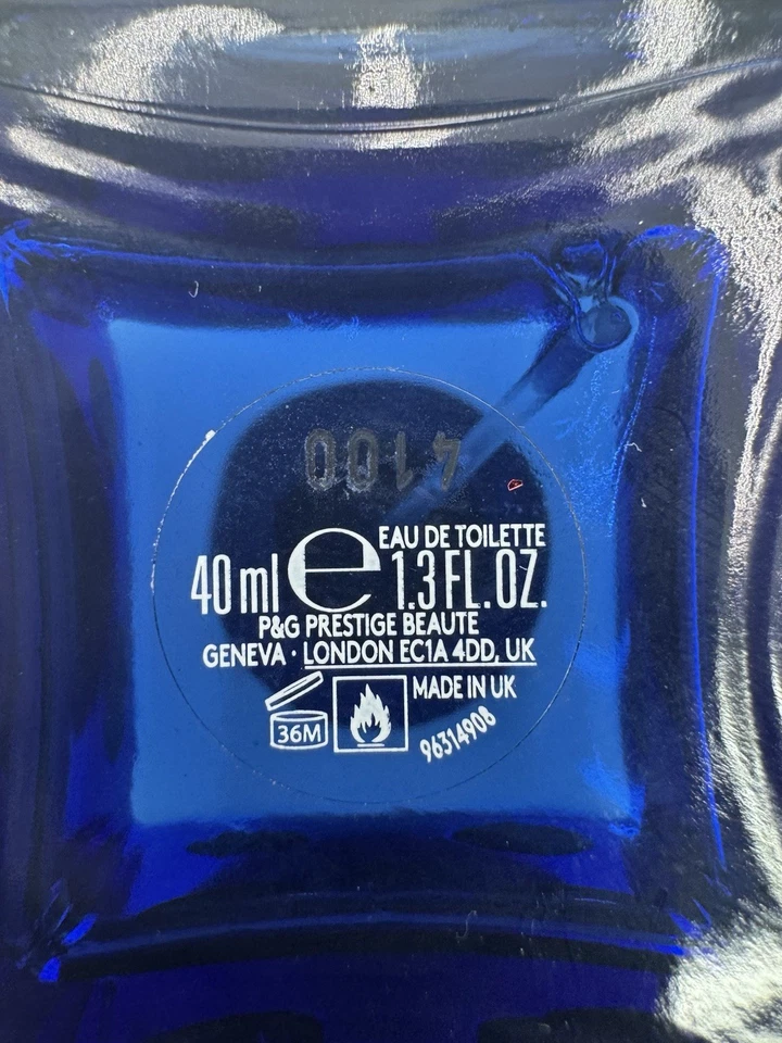 Lacoste Live Eau de Toilette 40 ml 1,3 OZ Fragancia Hombre Botella Azul Raro Foto 3 de 4