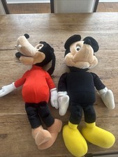 Vintage 1986 DISNEY Worlds of Wonder Talking Mickey Mouse Goofy No Cord READ