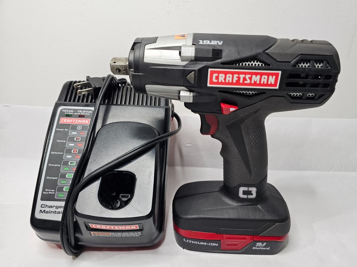 Battery Impact Driver Craftsman Volt Drill Craftsman C3 1/2