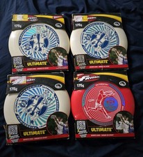 LOT 4 x Wham-O Ultimate Frisbee 175g Sports Disc RED/W Player Approved Frisbee