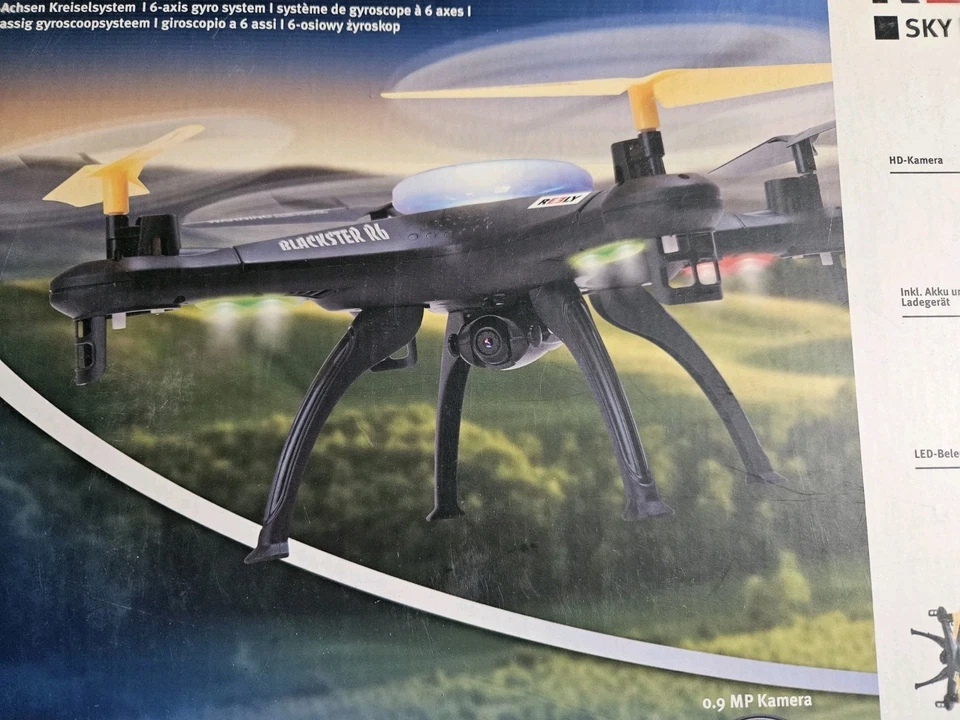 Reely Quadrocopter Multicopter Drohne BLACKSTER R6 CAM HD Rft 6 Achsen 2,4Ghz - Bild 2 von 4
