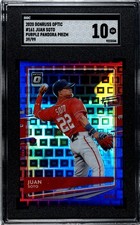 2020 Donruss Optic #161 Juan Soto PURPLE PANDORA PRIZM /99 SGC 10 GEM MINT