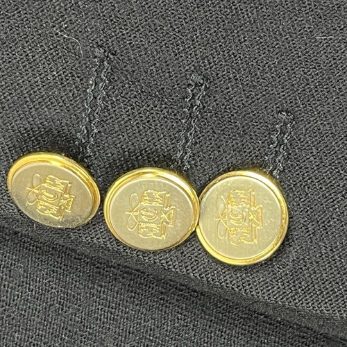 Vintage Centaur Wool Blazer Mens SZ 38 Med Navy Gold Buttons UK Made Preppy Ivy - Picture 6 of 24