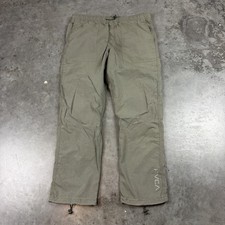 RVCA Cargo Pants Womens Large Green Lightweight Stretch Preowned