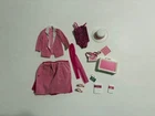 Vintage Barbie Day to Night pink suit + accessories
