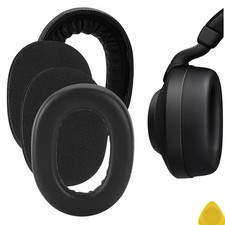 Geekria Protein Leather Ear Pads for Jabra Elite 85H Headphones Black 