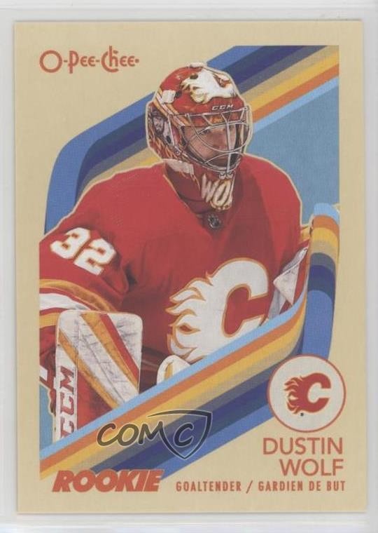 2023-24 O-Pee-Chee Marquee Rookie Retro Dustin Wolf #574 Rookie RC