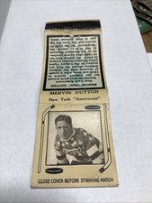 Vintage Mervin Red Dutton Matchbook New York Americans Hockey