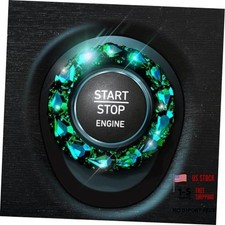 Bling Car Accessories for Wowen,Car Engine Start Stop Button Cover, Shiny