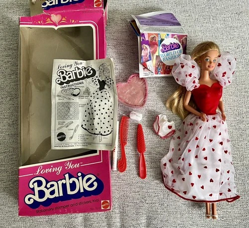 Barbie Vintage 1983 Loving You Mattel Barbie Set #7072