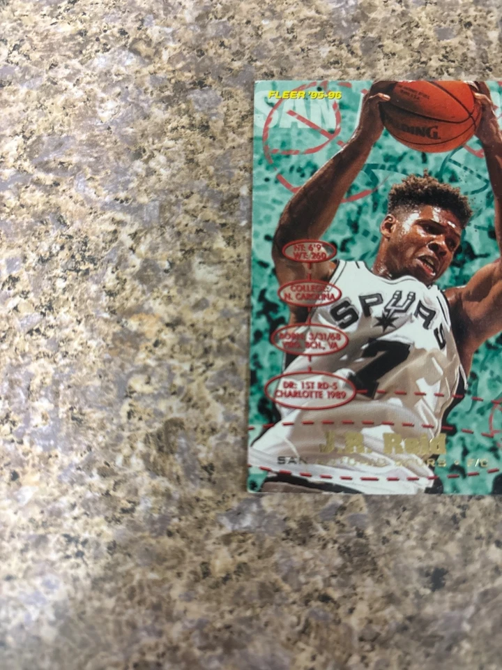 1995-96 FLEER #171 J.R. REID NM-MT NBA BASKETBALL CARD - Image 3 of 4