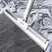 Rubber Squeegee Broom for Floor,62" Long Handle Window Large 1 in 1 , White