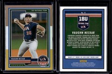 2023 Panini Stars and Stripes USA Baseball Bronze Silver Gold Vaughn Neckar