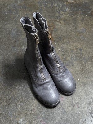 Guidi 310 Front Zip Ankle Length Horse Leather Boot Light Grey | eBay