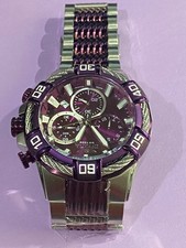 INVICTA BOLT MEN 90214, ALL SS, WR 100 M SWISS QUARTZ, 51 MM CASE, NEW W PLASTIC