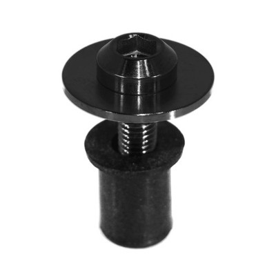 ZSPEC Clip-Replacement Fastener Solution, M5x22mm w/ Well Nut, Per Each Black