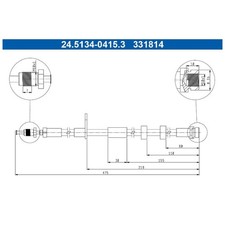 2x Bremsschlauch vorne für Ford Kuga 2 DM2 Tourneo Transit | 23874399