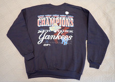 1996 WORLD SERIES CHAMPIONS NEW YORK YANKEES SWEATSHIRT ADULT LARGE