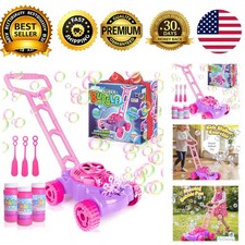 Bubble Lawn Mower Toddler Toy 1-3 Bubble Machine Outdoor Gardening Push Toy
