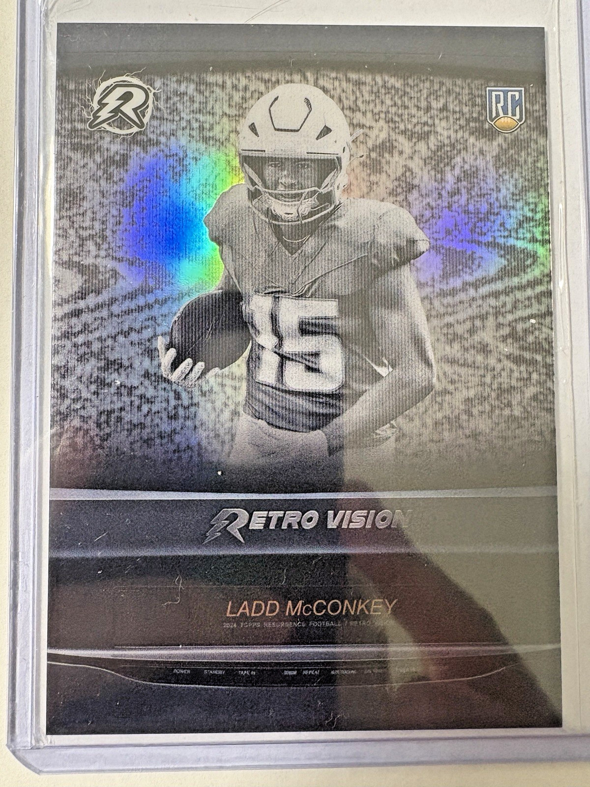 Ladd McConkey 2024 Topps Resurgence -  Retro Vision #RV29 Case Hit Chargers